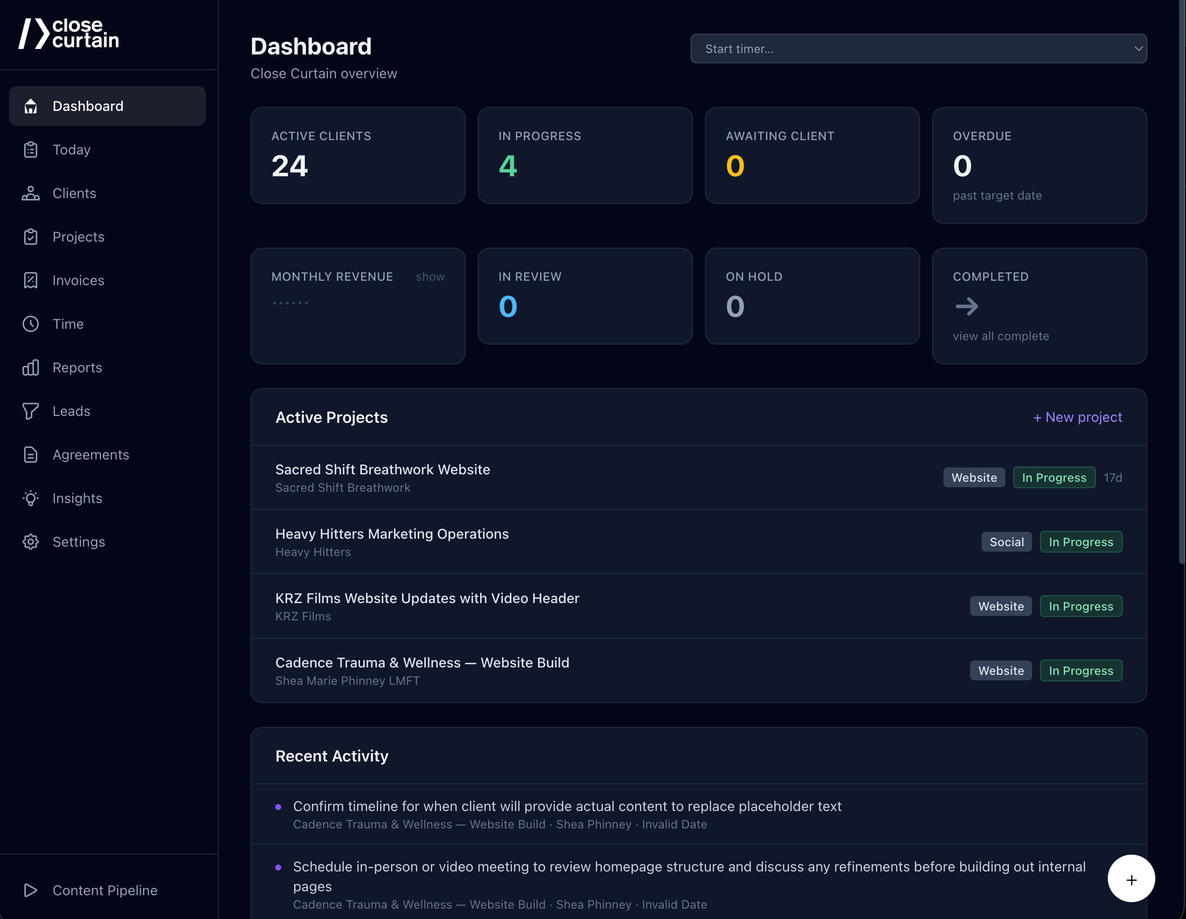 CC Dashboard
